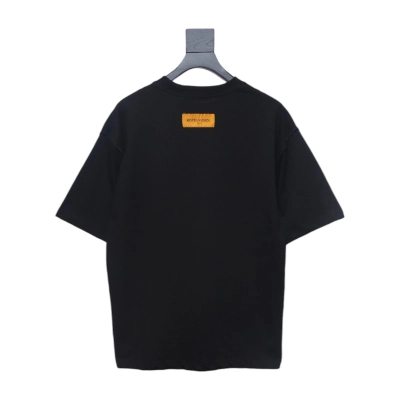 Louis Vuitton full letter logo print short sleeve black 02