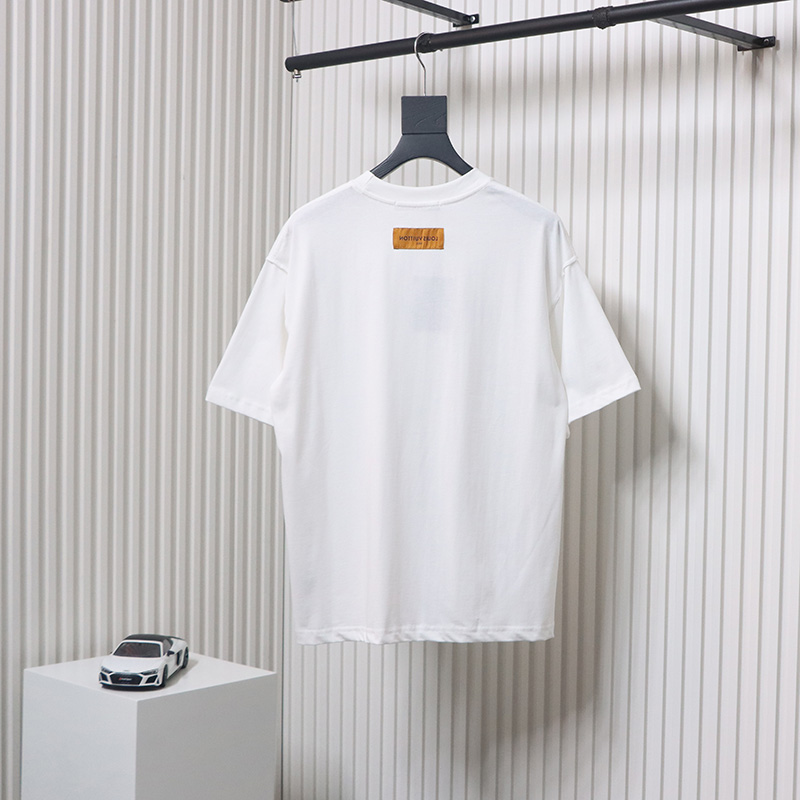 Louis Vuitton full letter logo print short sleeve White