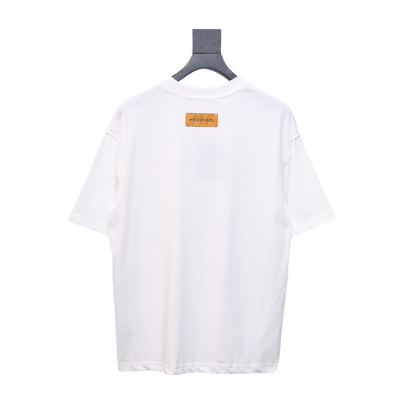 Louis Vuitton full letter logo print short sleeve White