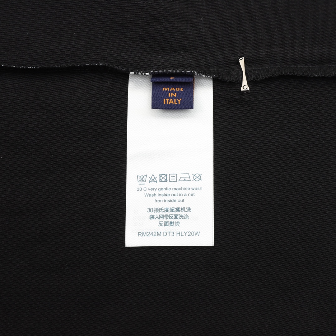 Louis Vuitton Gradient Full Print Monochrome Print Short Sleeve