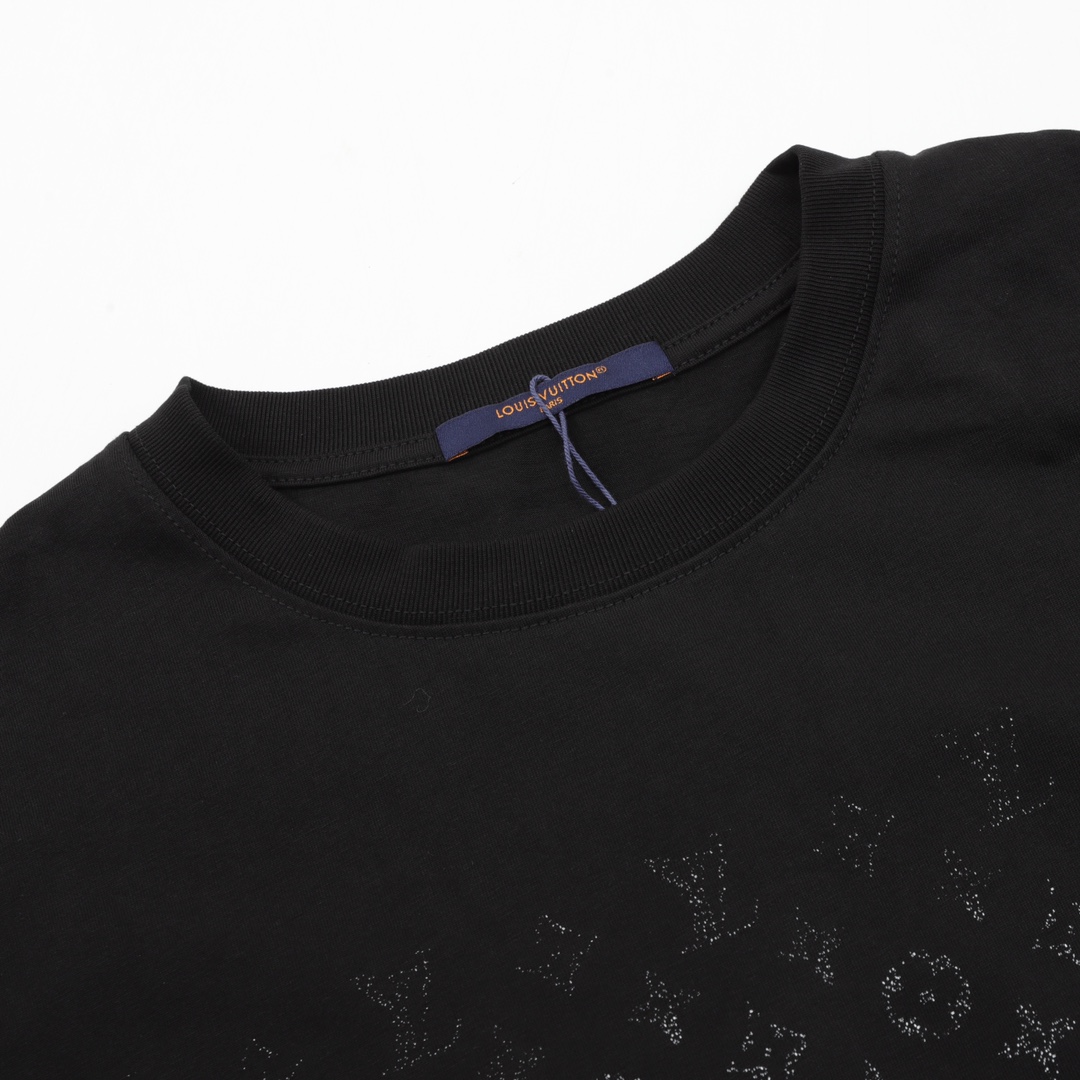 Louis Vuitton Gradient Full Print Monochrome Print Short Sleeve