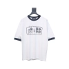 Louis Vuitton letter logo road sign print round neck short sleeves
