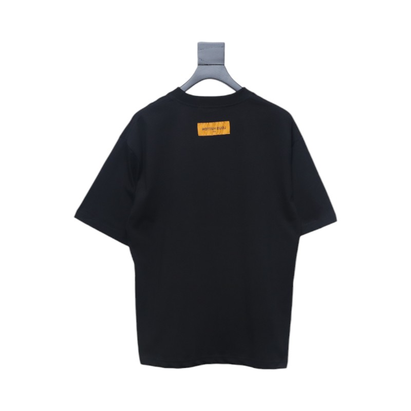 Louis Vuitton logo print short sleeve black