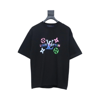 Louis Vuitton logo print short sleeve black 01