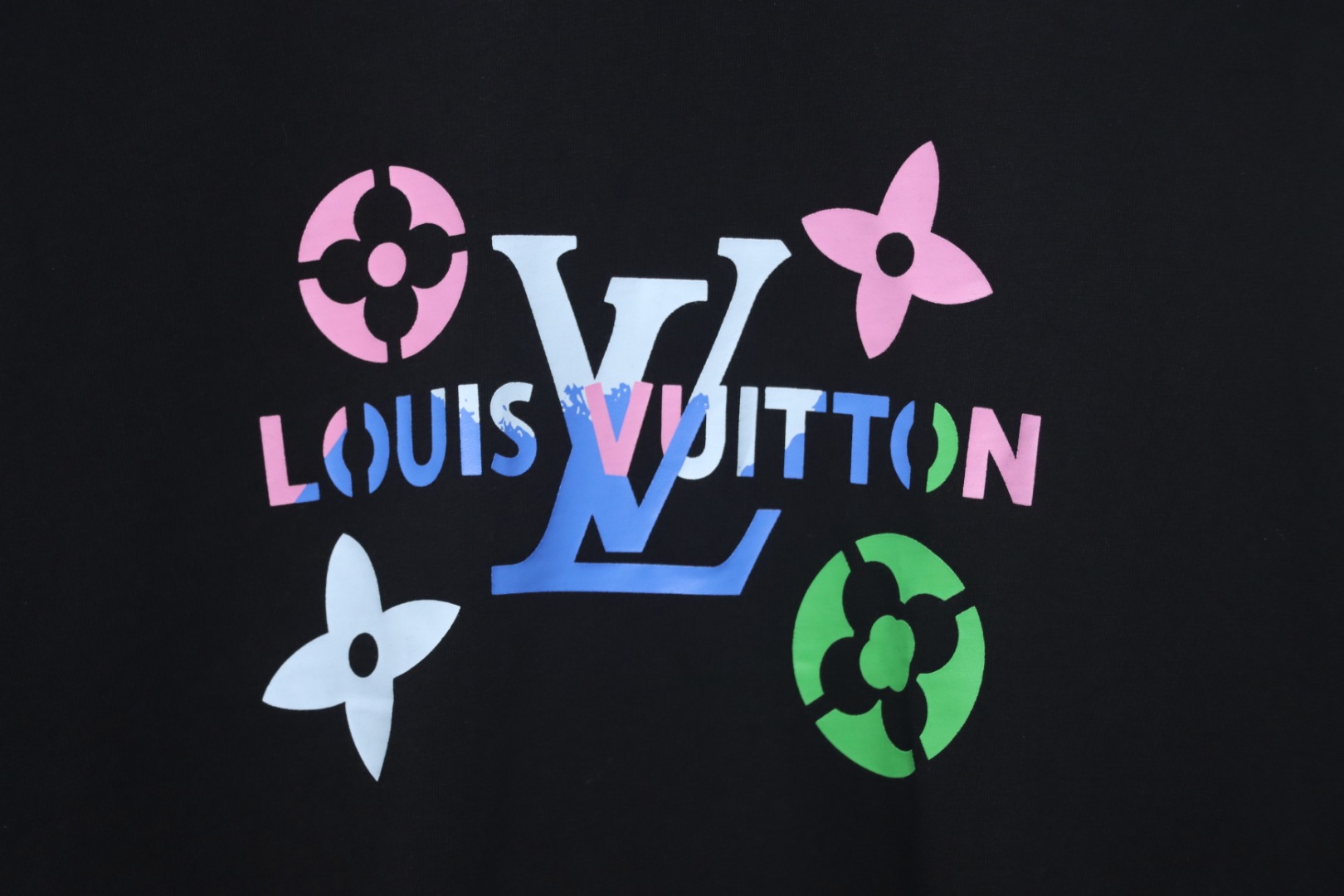 Louis Vuitton logo print short sleeve black