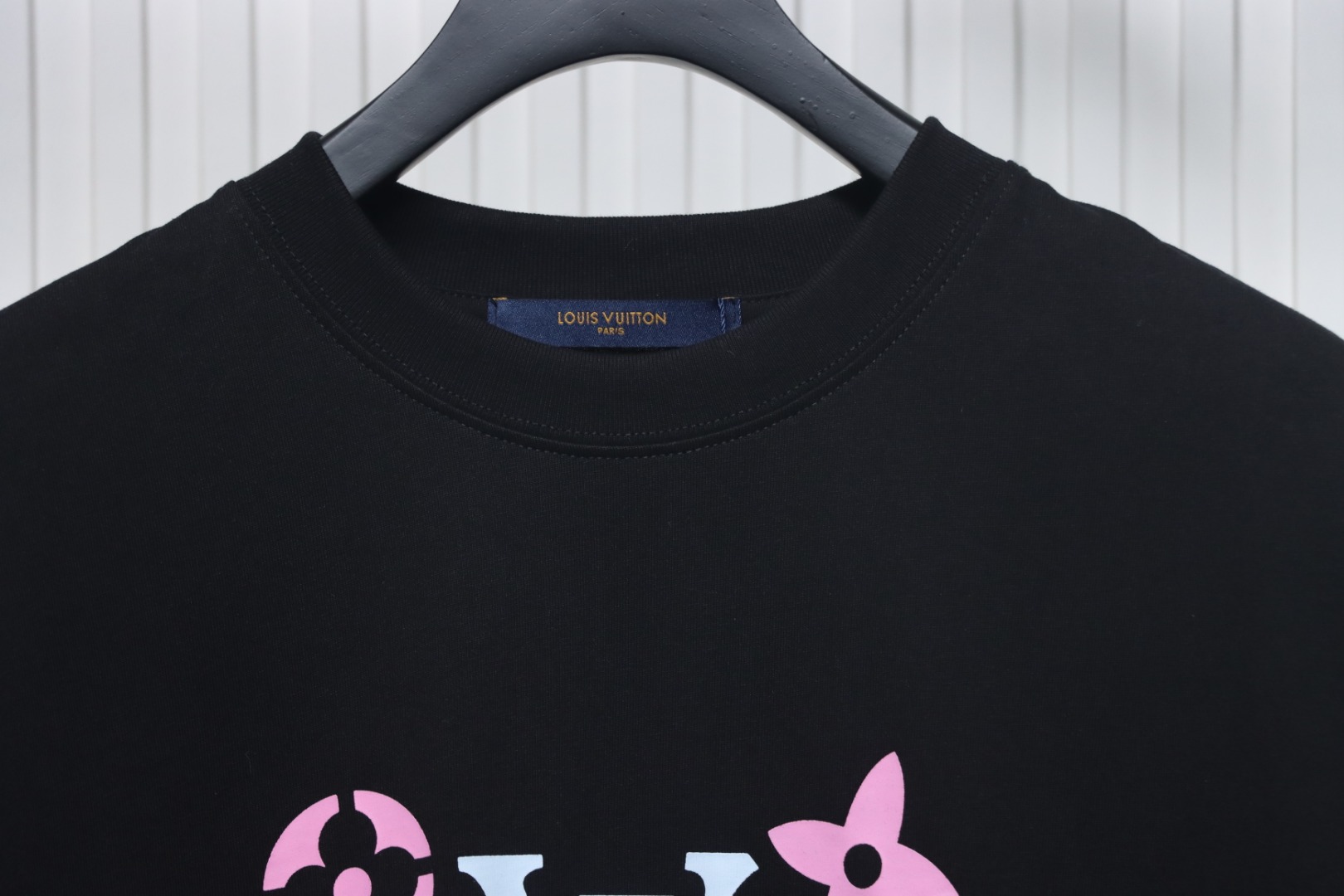 Louis Vuitton logo print short sleeve black