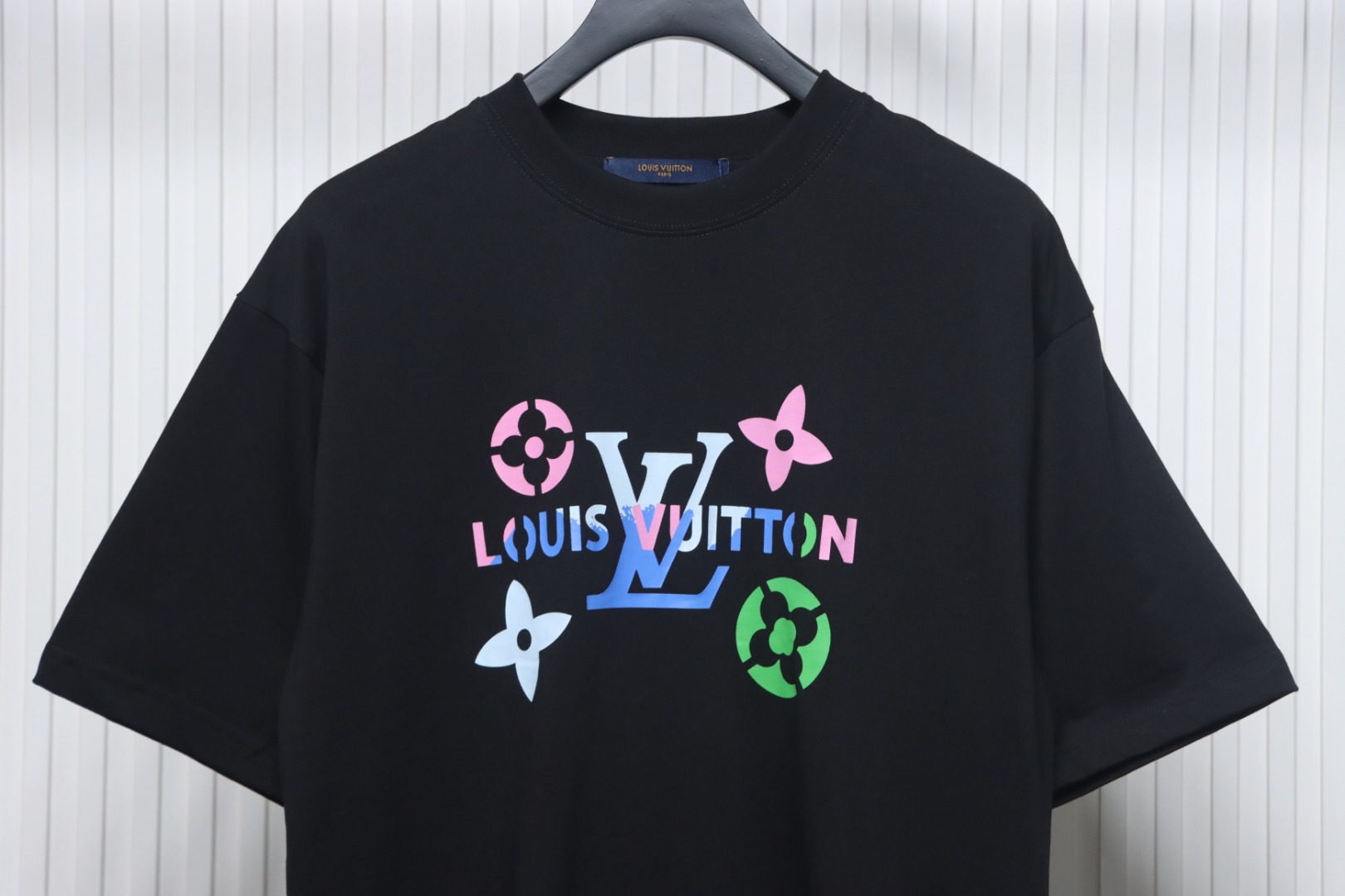 Louis Vuitton logo print short sleeve black
