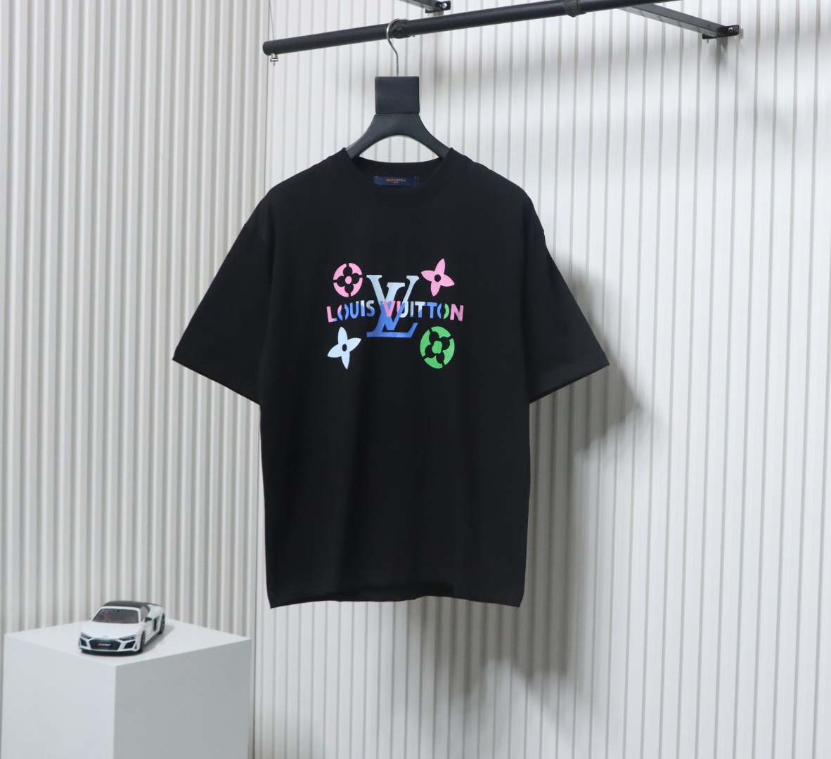 Louis Vuitton logo print short sleeve black