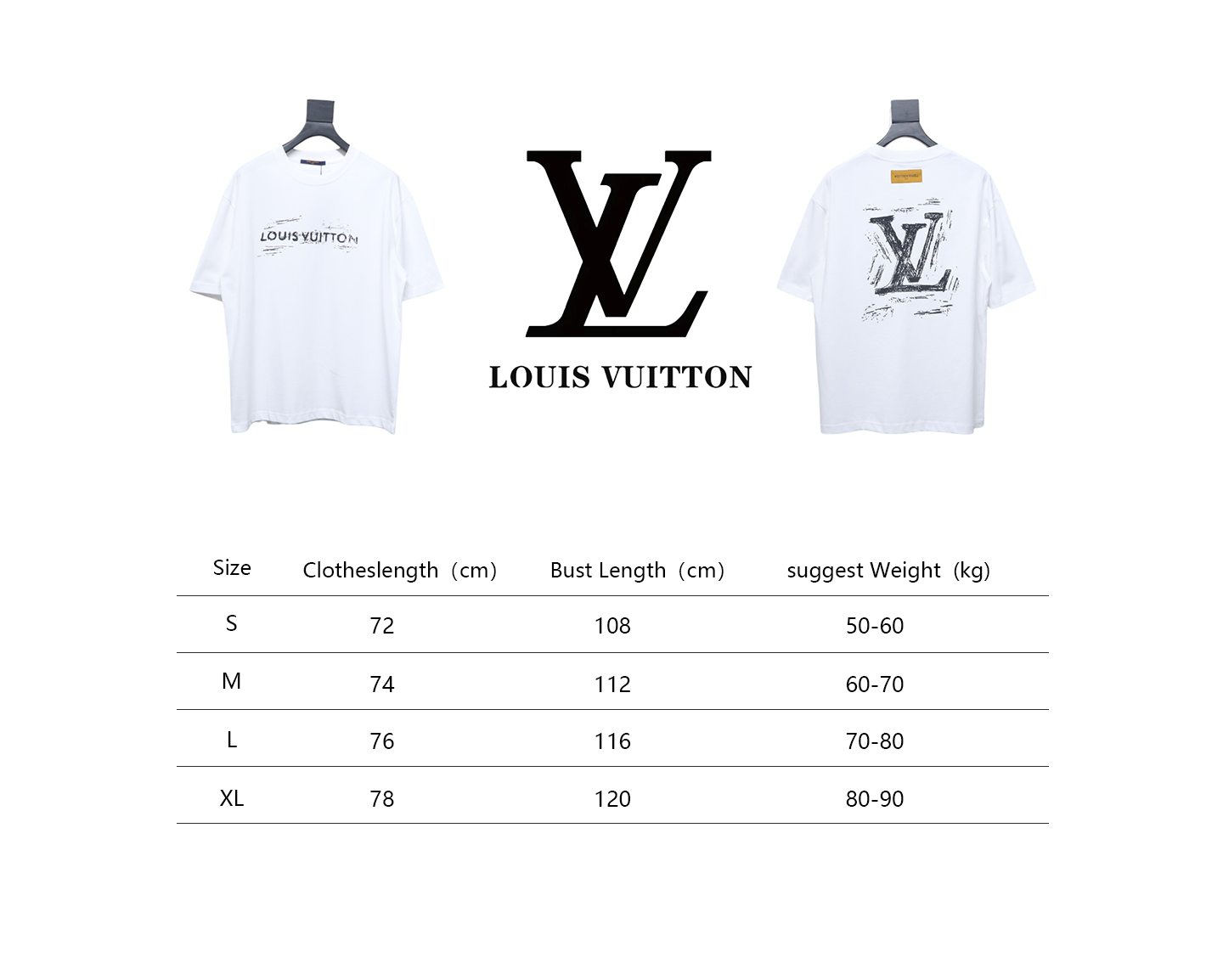 Louis Vuitton logo printed short sleeves white