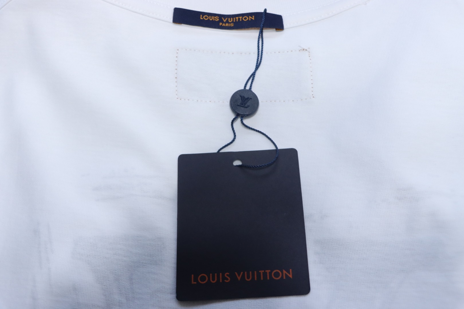 Louis Vuitton logo printed short sleeves white