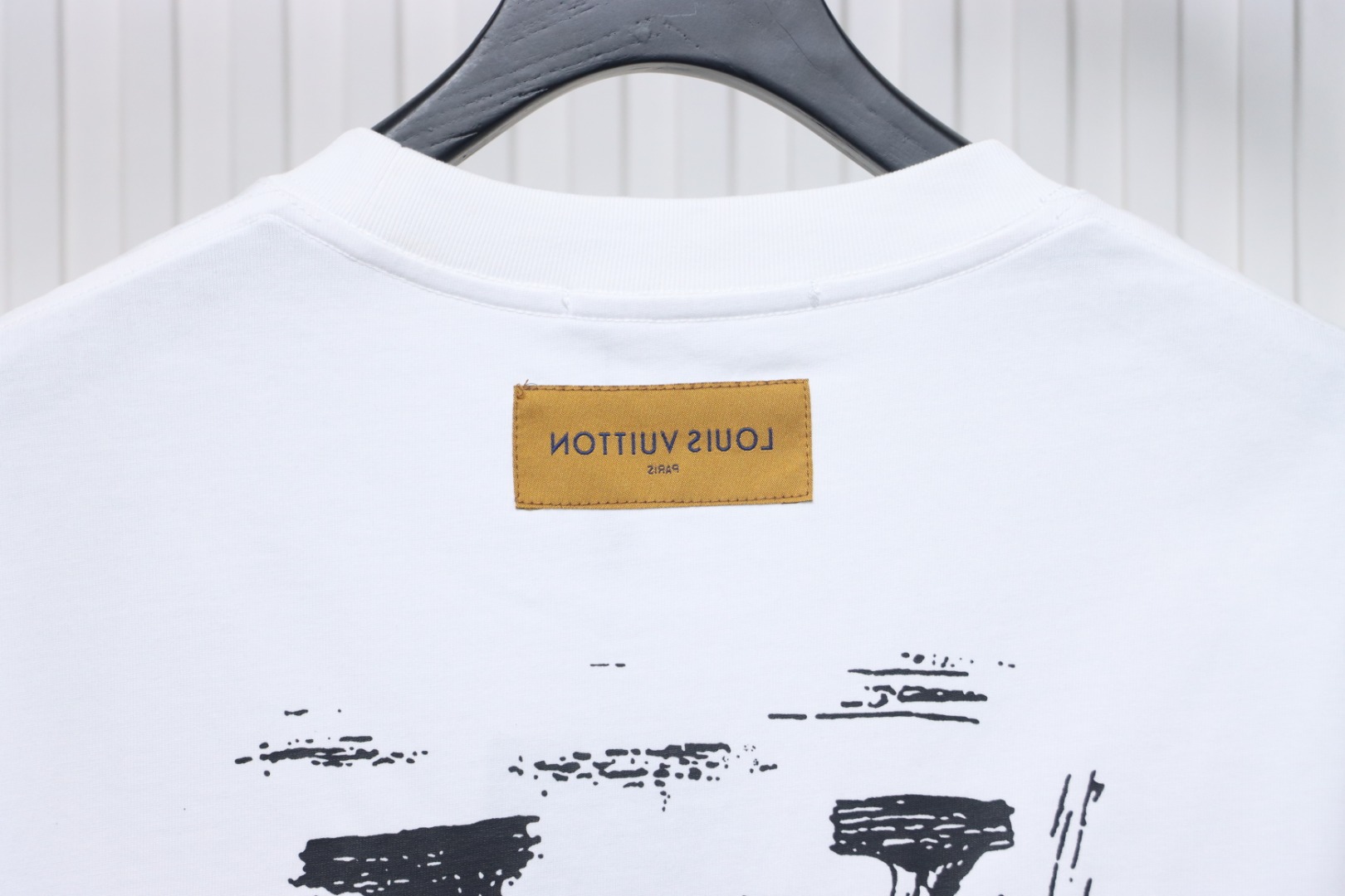 Louis Vuitton logo printed short sleeves white