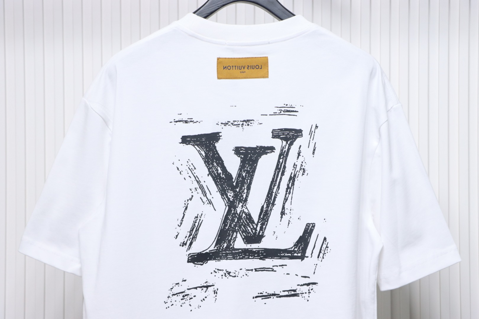 Louis Vuitton logo printed short sleeves white