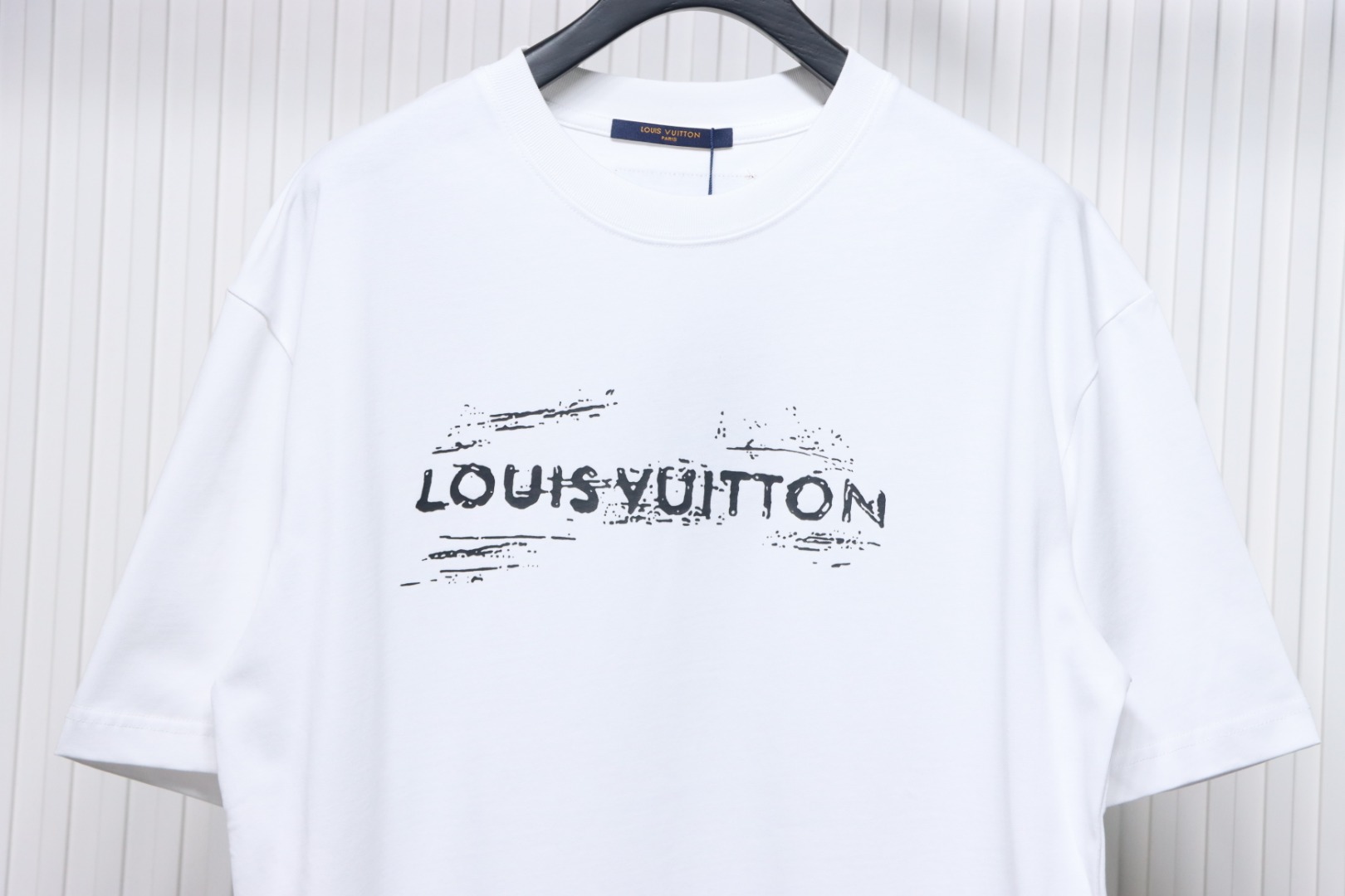 Louis Vuitton logo printed short sleeves white