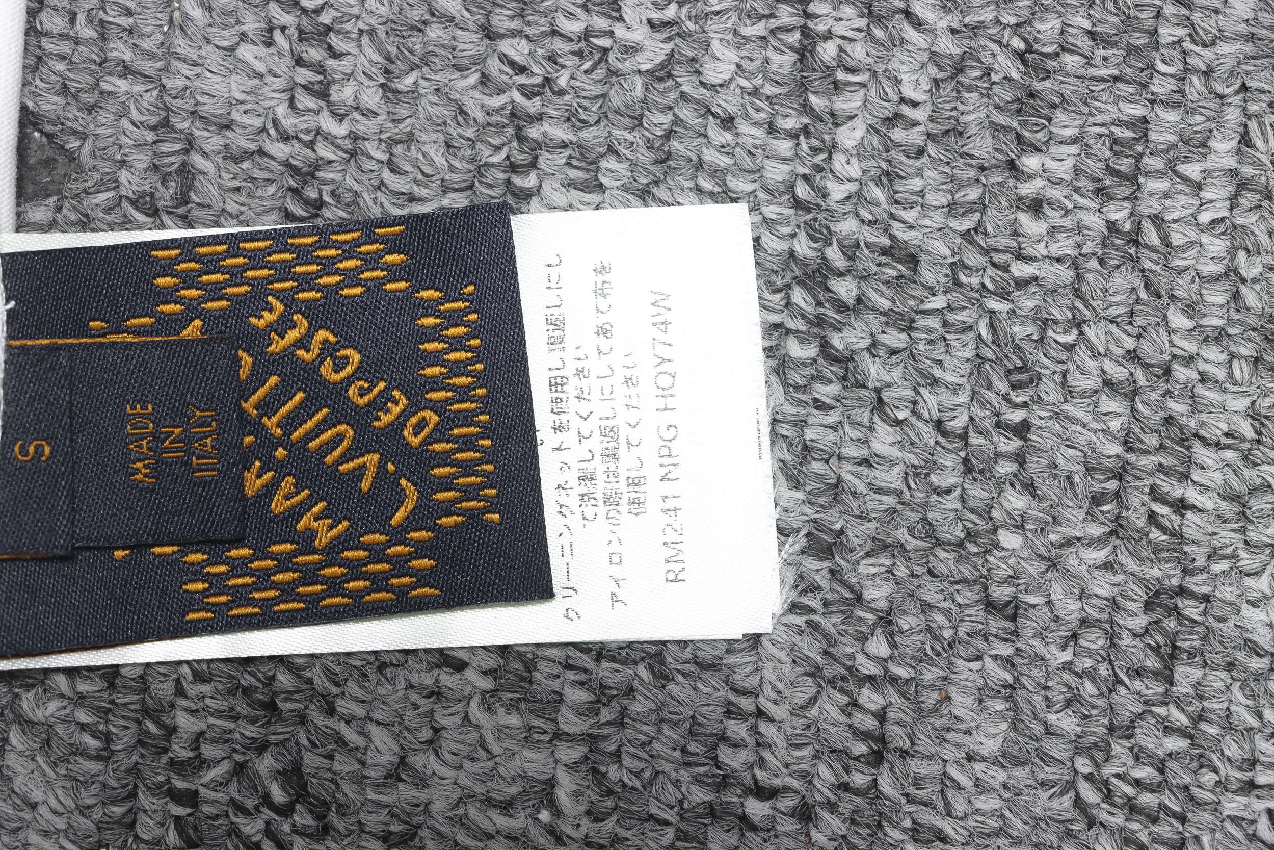 Louis Vuitton LV24ss heavy beaded letter embroidered short sleeve