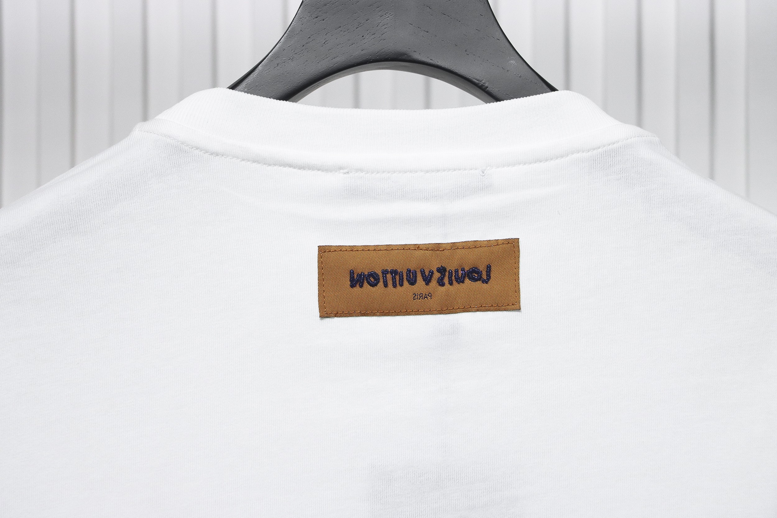 Louis Vuitton LV24ss heavy beaded letter embroidered short sleeve