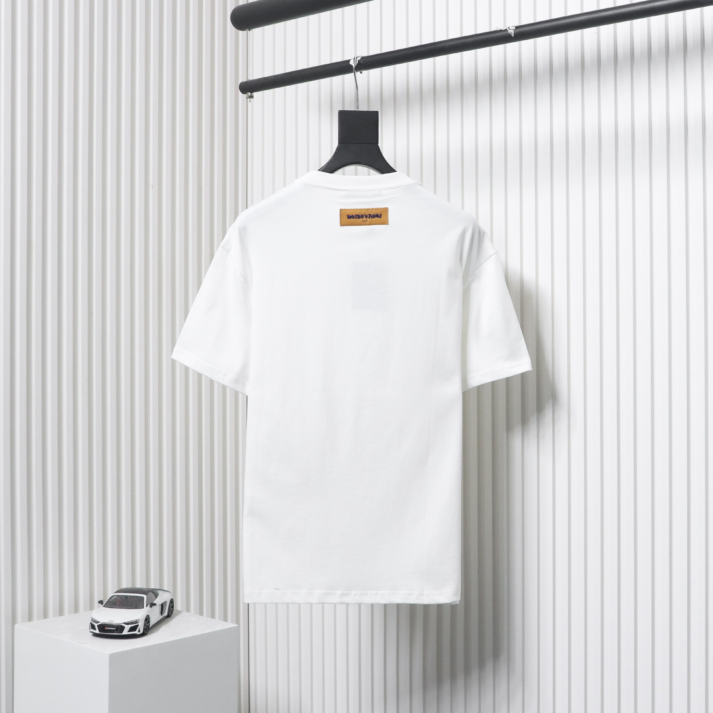 Louis Vuitton LV24ss heavy beaded letter embroidered short sleeve