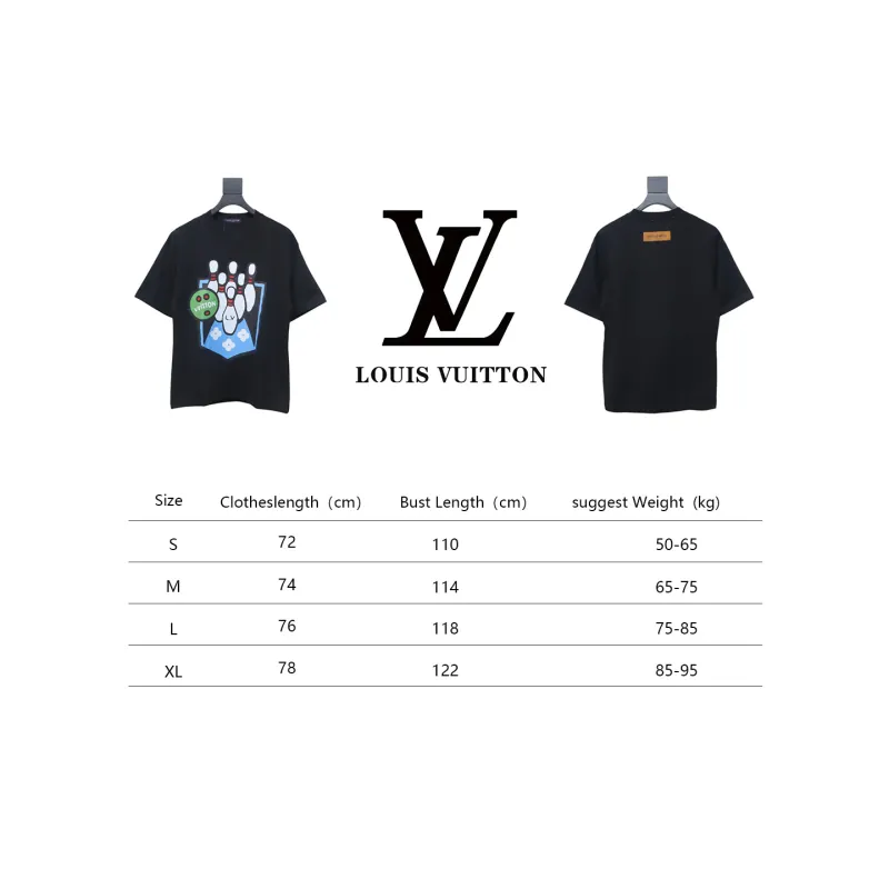 Louis Vuitton LV 24SS Bowling Short Sleeve T-Shirt Black