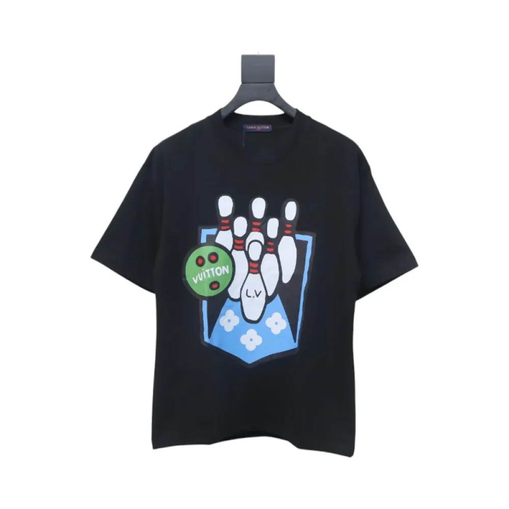 Louis Vuitton LV 24SS Bowling Short Sleeve T-Shirt Black