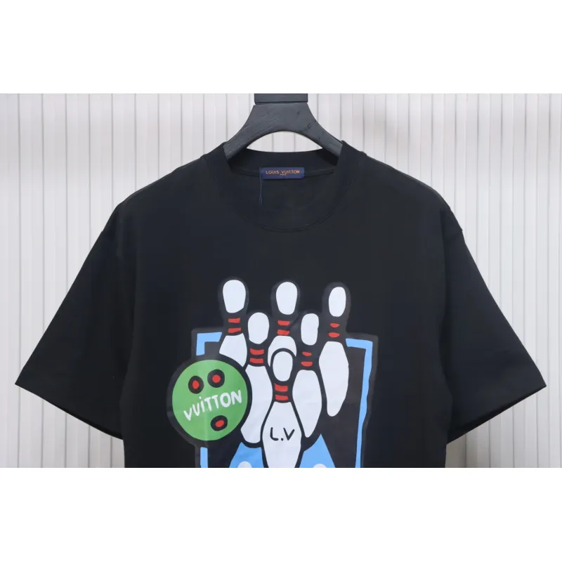 Louis Vuitton LV 24SS Bowling Short Sleeve T-Shirt Black