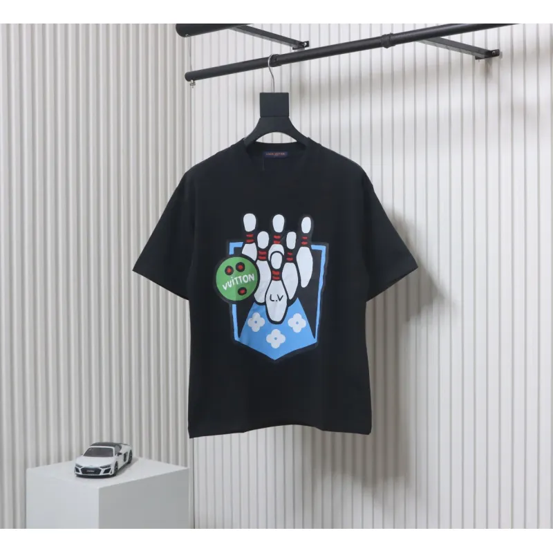 Louis Vuitton LV 24SS Bowling Short Sleeve T-Shirt Black