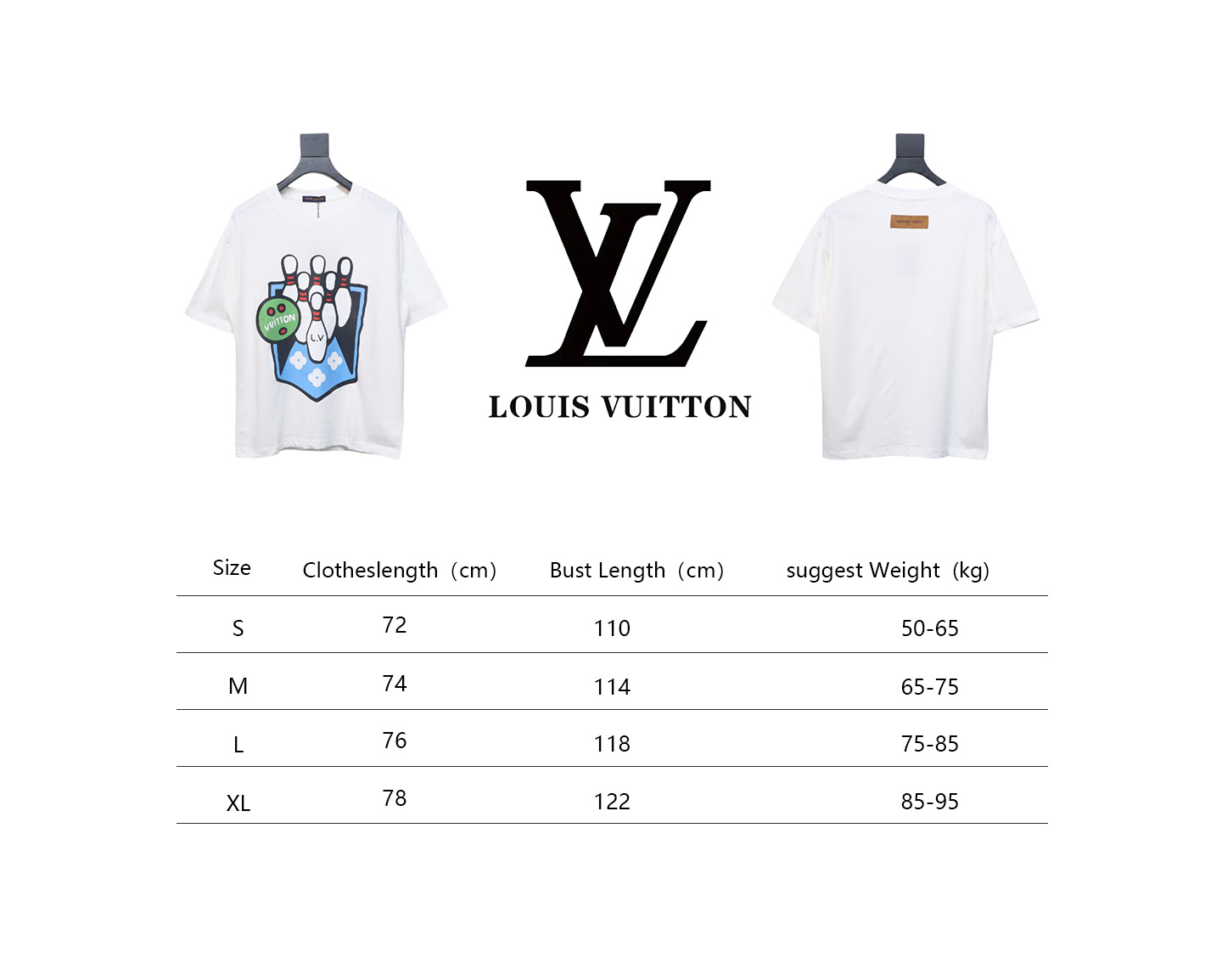 Louis Vuitton LV 24SS Bowling Short Sleeve T-Shirt White