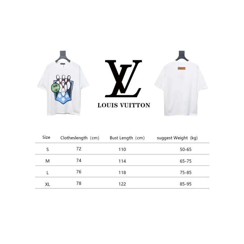 Louis Vuitton LV 24SS Bowling Short Sleeve T-Shirt White