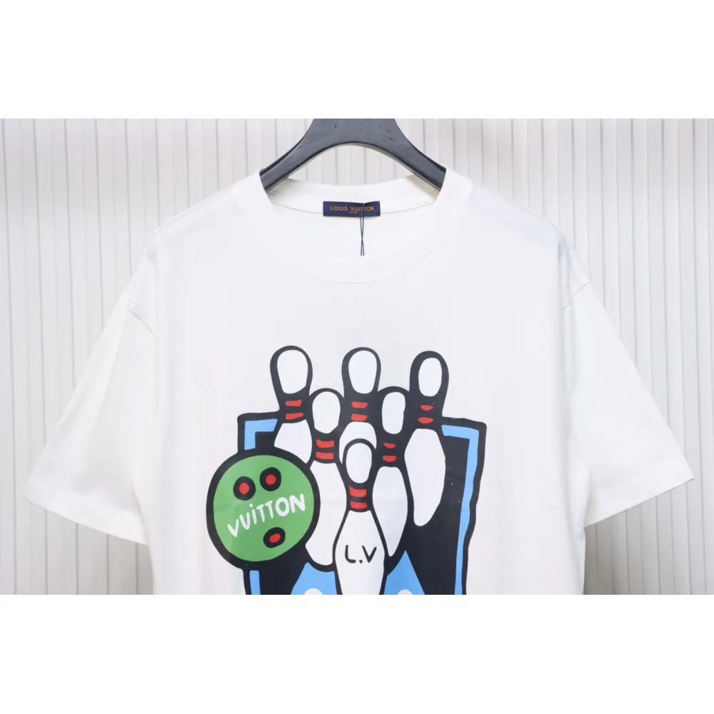 Louis Vuitton LV 24SS Bowling Short Sleeve T-Shirt White
