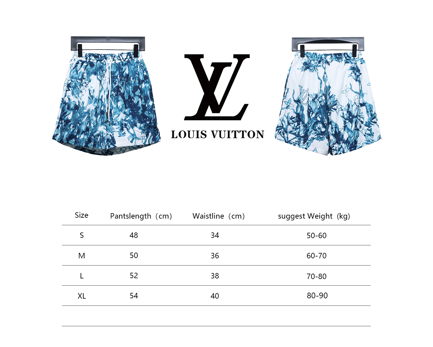 Louis Vuitton LV 24ss coral seagrass print shorts