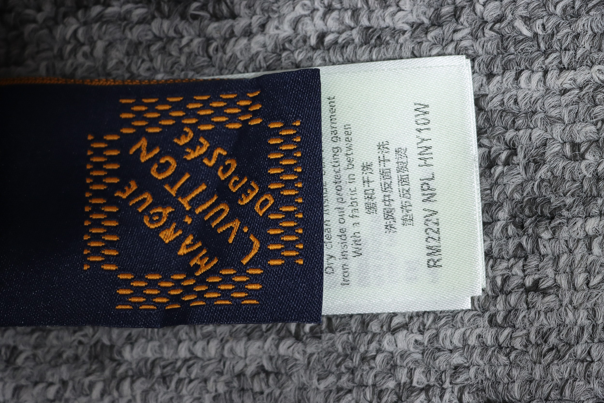 Louis Vuitton LV 24ss jacquard small logo mulberry silk short-sleeved lining