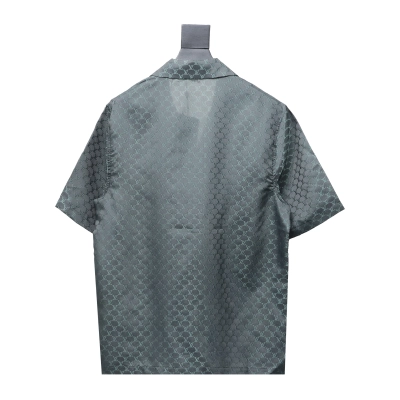 Louis Vuitton LV 24ss jacquard small logo mulberry silk short-sleeved lining 02