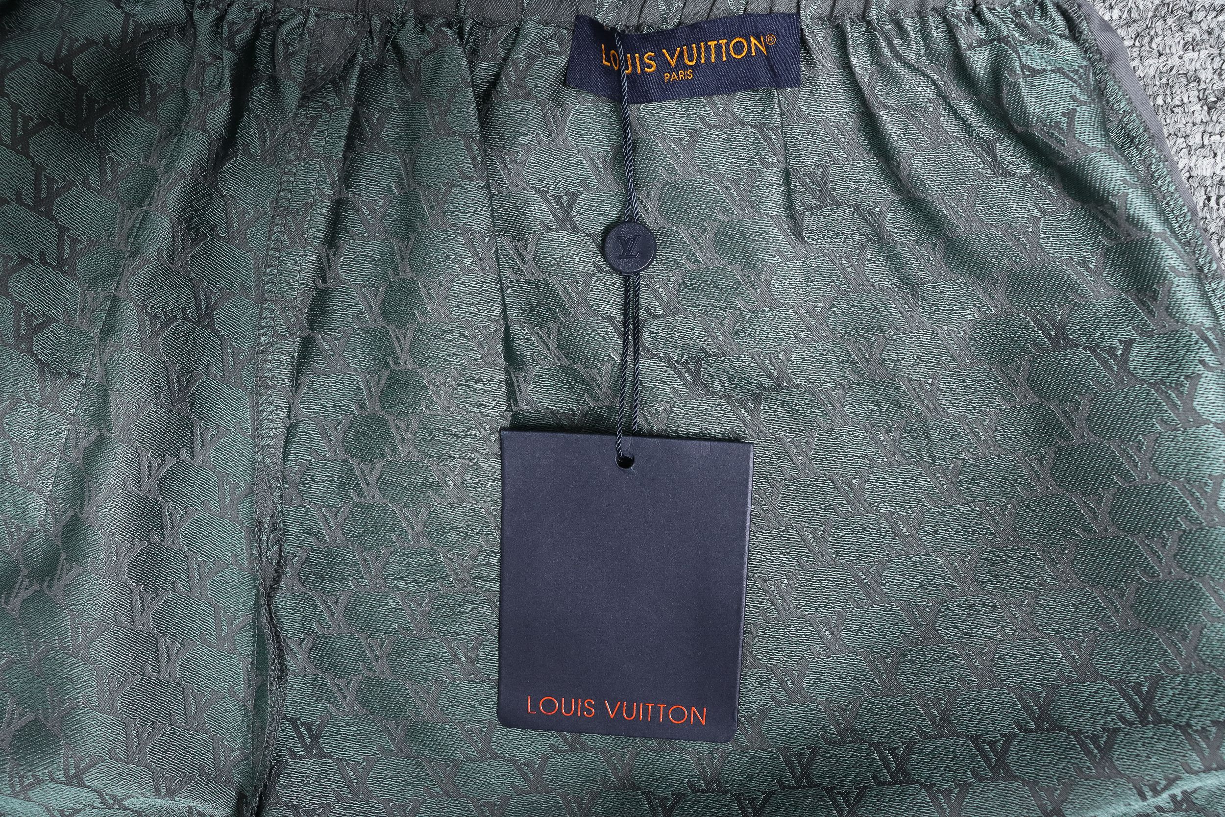 Louis Vuitton LV 24ss jacquard small logo silk shorts