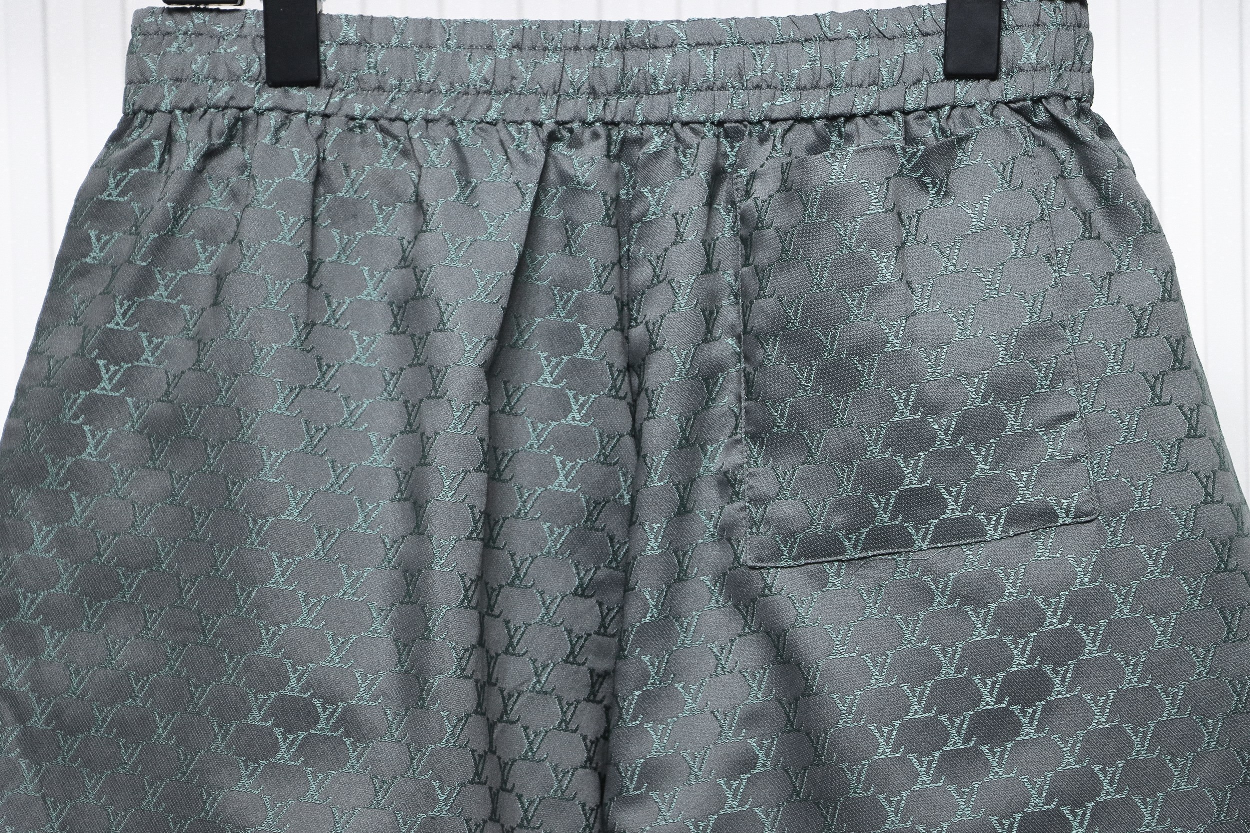 Louis Vuitton LV 24ss jacquard small logo silk shorts