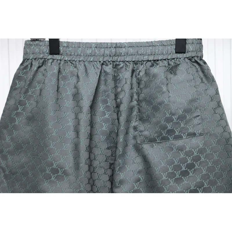 Louis Vuitton LV 24ss jacquard small logo silk shorts