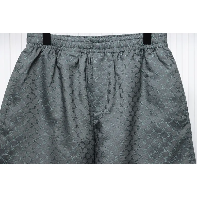 Louis Vuitton LV 24ss jacquard small logo silk shorts