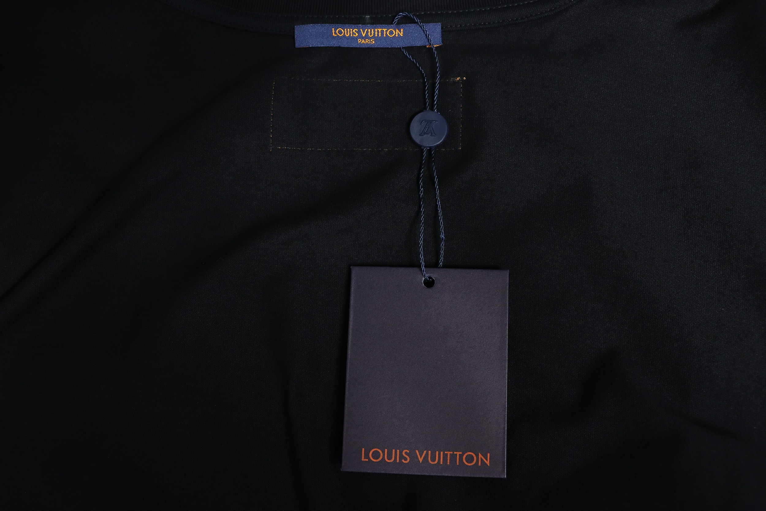 Louis Vuitton LV 24ss Pocket Old Flower Embossed Short Sleeve Black