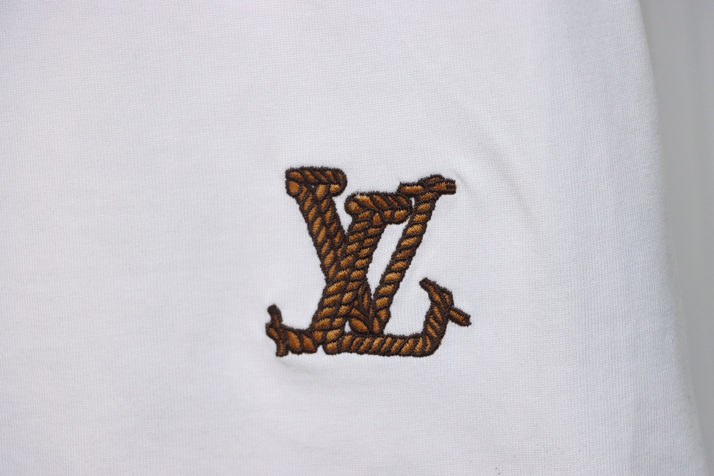 Louis Vuitton LV 24ss Western denim heavy embroidery short sleeves