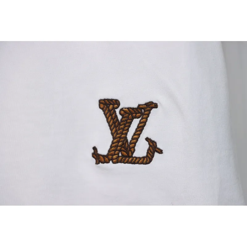 Louis Vuitton LV 24ss Western denim heavy embroidery short sleeves