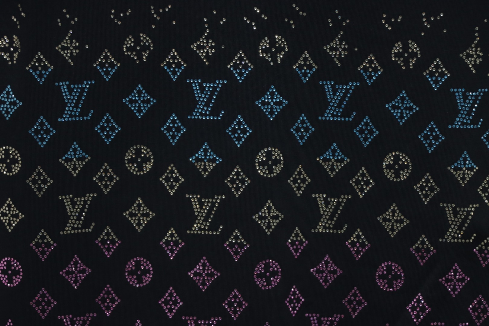 Louis Vuitton LV 25SS Color Diamond Gradient Short Sleeve T-Shirt