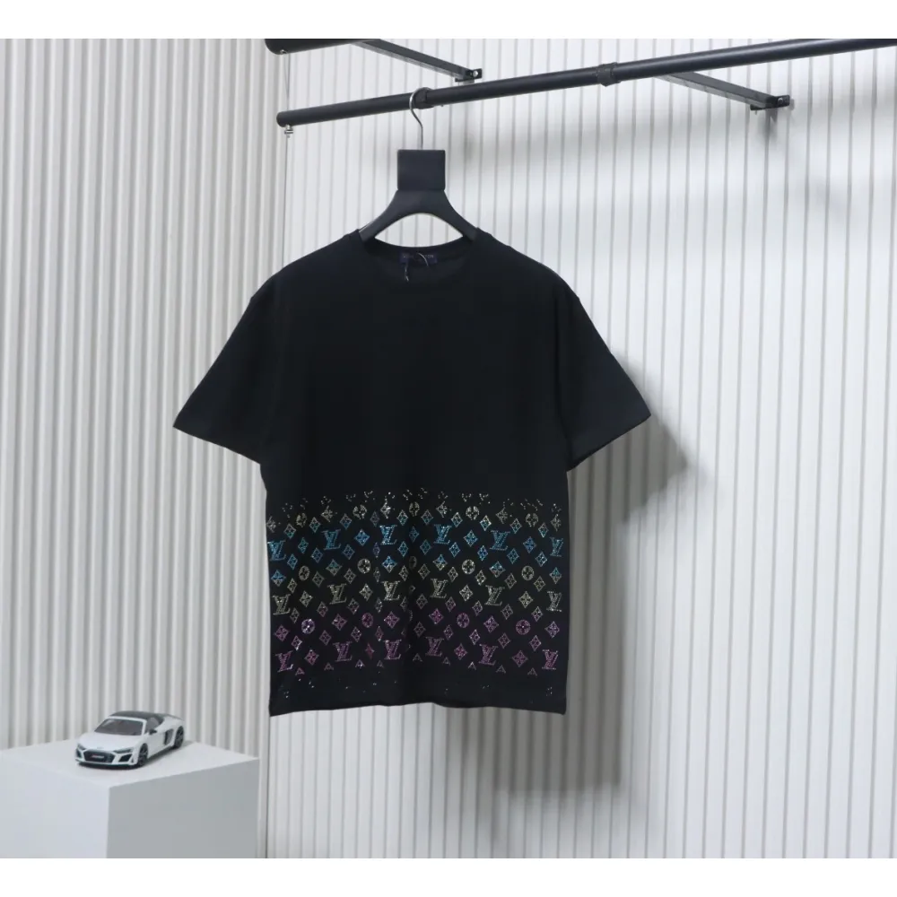 Louis Vuitton LV 25SS Color Diamond Gradient Short Sleeve T-Shirt