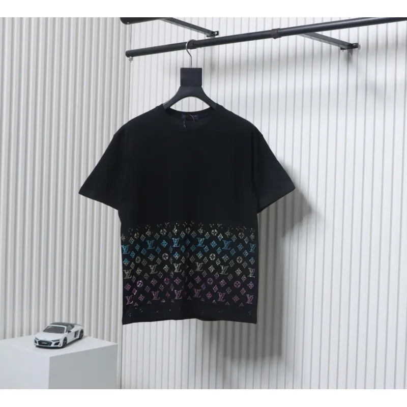 Louis Vuitton LV 25SS Color Diamond Gradient Short Sleeve T-Shirt