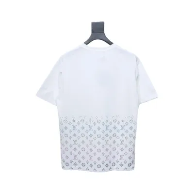 Louis Vuitton LV 25SS Color Diamond Gradient Short Sleeve T-Shirt White 02