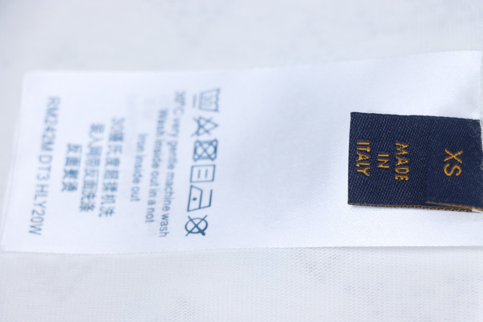 Louis Vuitton LV 25SS Color Diamond Gradient Short Sleeve T-Shirt White