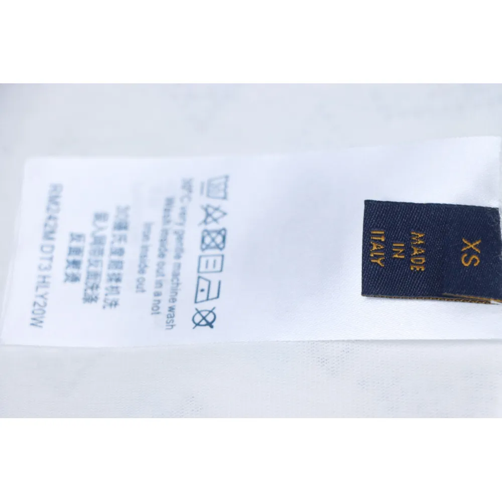 Louis Vuitton LV 25SS Color Diamond Gradient Short Sleeve T-Shirt White