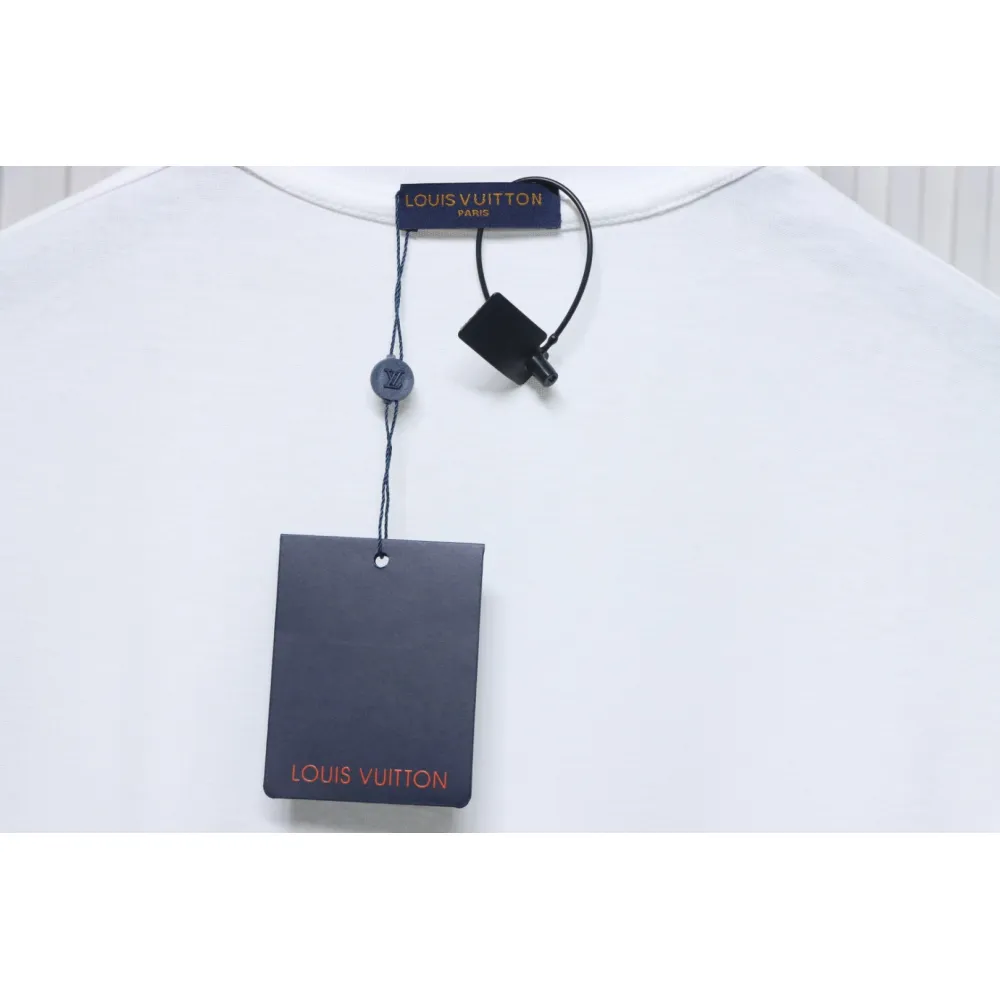 Louis Vuitton LV 25SS Color Diamond Gradient Short Sleeve T-Shirt White