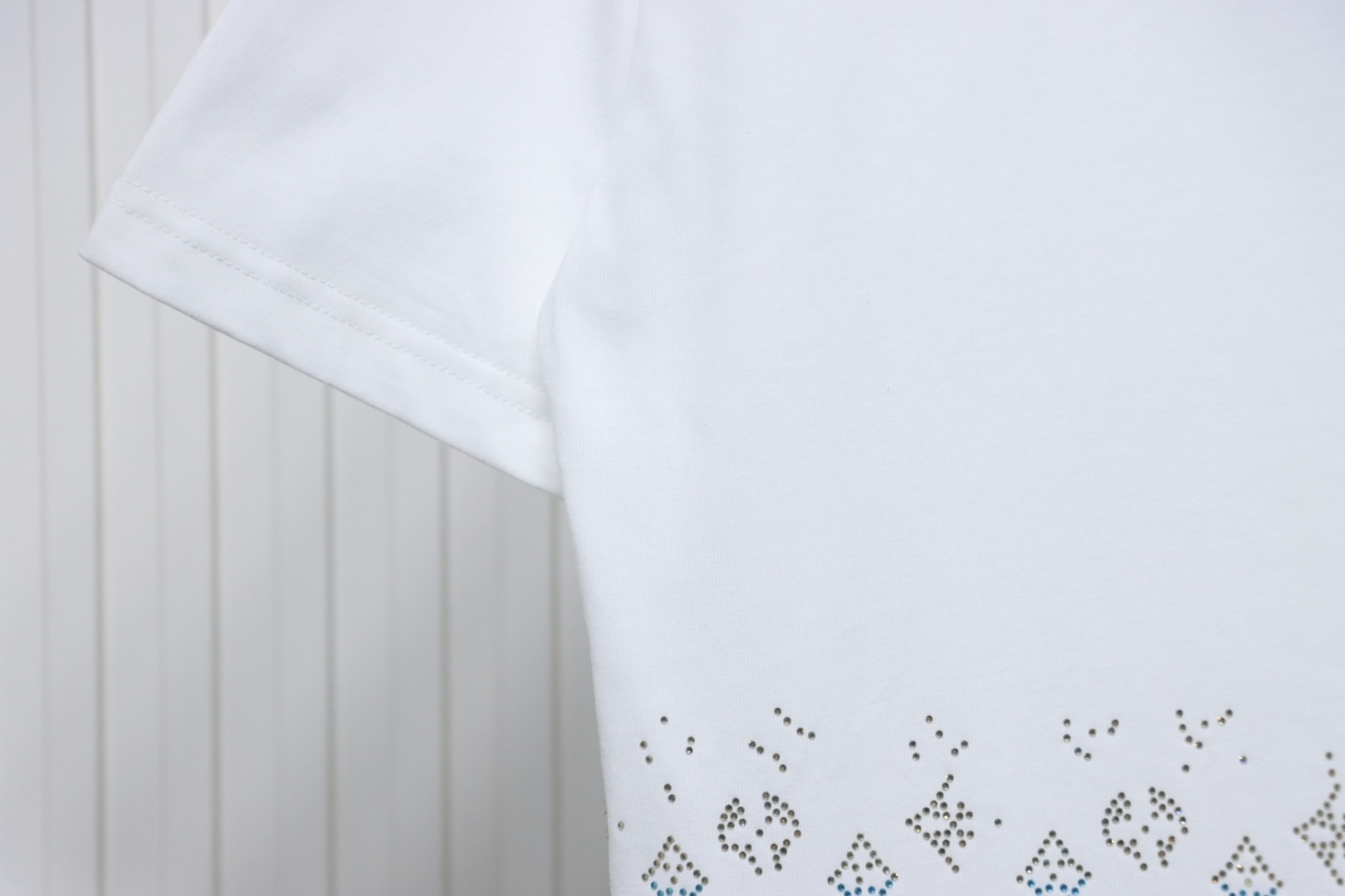 Louis Vuitton LV 25SS Color Diamond Gradient Short Sleeve T-Shirt White