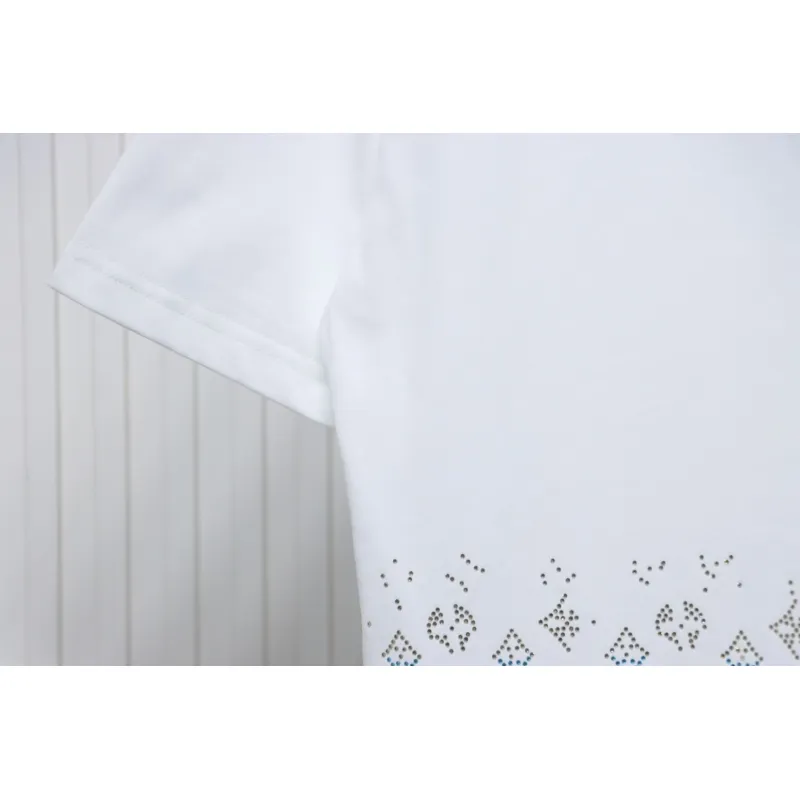 Louis Vuitton LV 25SS Color Diamond Gradient Short Sleeve T-Shirt White