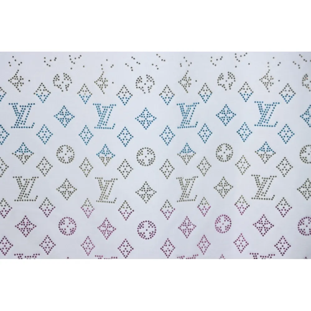 Louis Vuitton LV 25SS Color Diamond Gradient Short Sleeve T-Shirt White