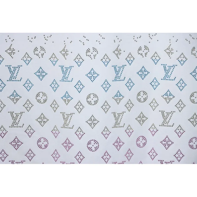 Louis Vuitton LV 25SS Color Diamond Gradient Short Sleeve T-Shirt White