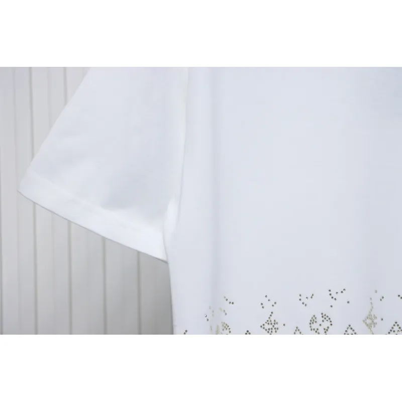 Louis Vuitton LV 25SS Color Diamond Gradient Short Sleeve T-Shirt White