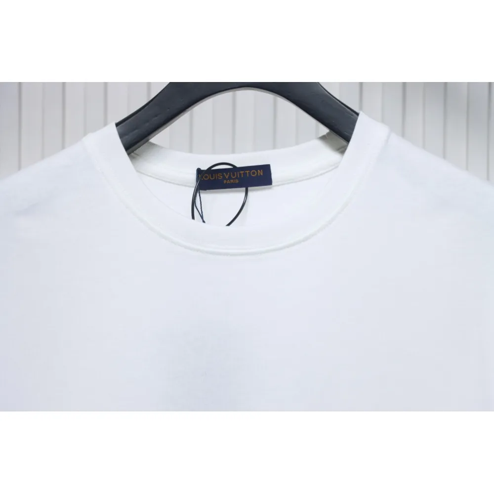 Louis Vuitton LV 25SS Color Diamond Gradient Short Sleeve T-Shirt White